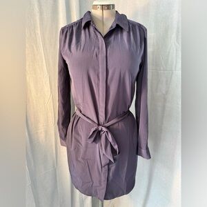 Banana Republic Long Sleeve Purple Dress